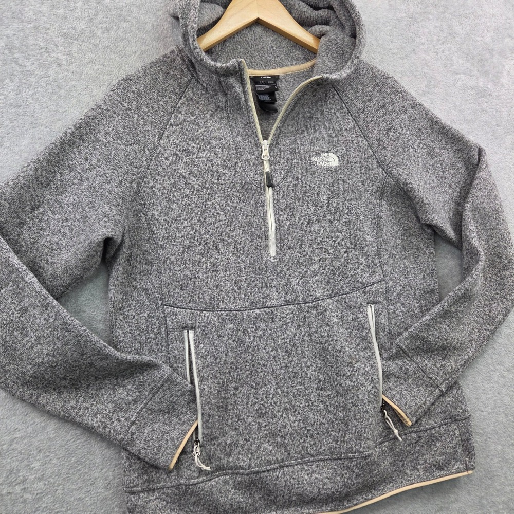 THE NORTH FACE Scandi Crescent Clean Girl Activewear Hoodie Womens Large Grey
